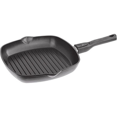 Сковорода-гриль з антипригарним покриттям знімна ручка 28 см 2814P Biol