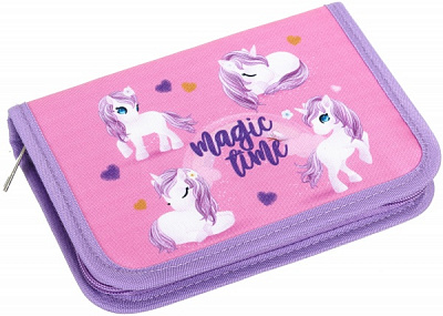 Пенал школьный Unicorn Magic time Lider разноцветный