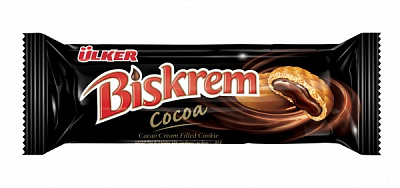 Печиво ULKER BISKREM з шоколадною начинкою 40 г