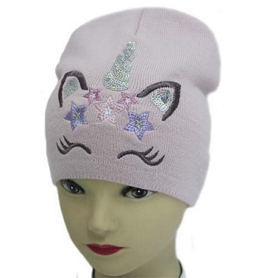 Шапка для девочек Luna Kids р.48-50 светло-розовый 2287 