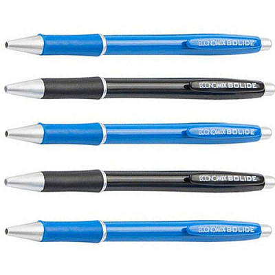 Набір ручок кулькових Economix Bolide T E19987 5 шт.