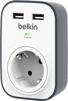 Сетевой фильтр Belkin с защитой от перенапряжения 1 розетка 