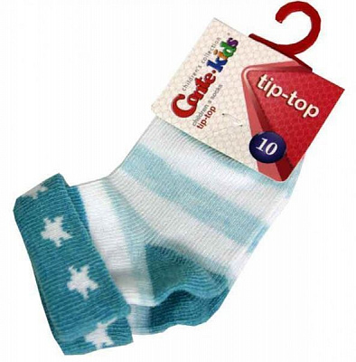 Шкарпетки дитячі Conte-Kids TIP-TOP 391 5С-11СП р.10 бірюзовий
