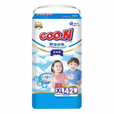Підгузки-трусики Goo.N Slim & Comfortable XL 12-17 кг 42 шт.