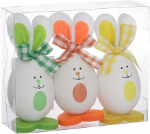 Набір декоративний Яйця-смішарики пасхальні 3 шт. SD12-21974
