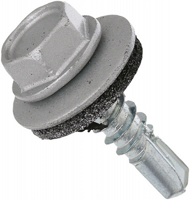 Саморез кровельный по металлу 4,8x19 мм 250 шт серебро RAL 9006 RAL 9006Mkb Expert Fix