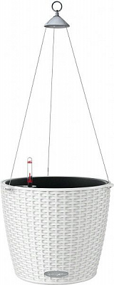 Вазон пластиковый Lechuza Cottage Nido круглый 14,3л белый 