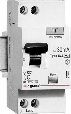 Диференційний автомат Legrand RX3 1P+N C 32A 30mA AC 419402