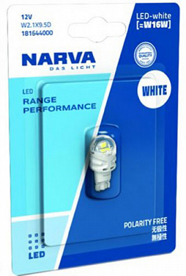 Автолампа ксеноновая Narva LED Range Performance W16W 1,8 Вт шт.(NV 18164.1B)