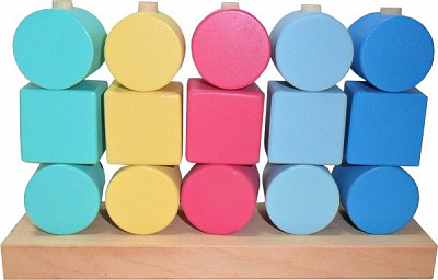 Розвиваюча іграшка Циліндри та квадрати И034