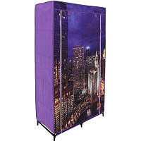 Гардероб текстильний City and Lights 1560х870х460 мм фіолетовий 