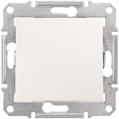 Вимикач вологозахищений одноклавішний Schneider Electric Sedna без підсвітки 10 А 250В IP44 кремовий