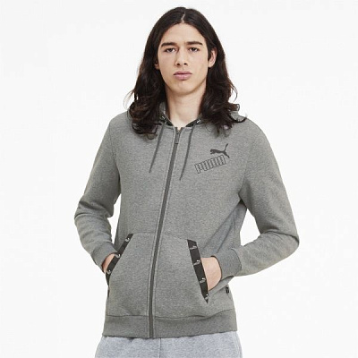 Джемпер Puma AMPLIFIED FZ Hoodie 58352303 р. S сірий