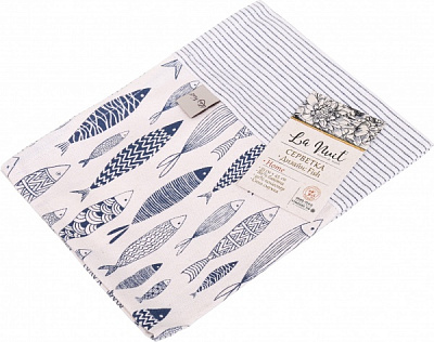 Серветка La Nuit синя смужка 35x45 см синій