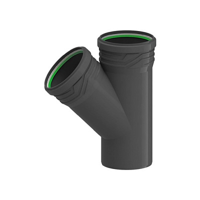 Тройник канализационный ПП ASG HTR 110х50x45° (6540650)