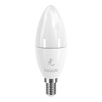 Лампа LED Maxus C37 CL-F 4 Вт E14 4100K холодне світло