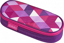 Пенал Case Flap Cubes Pink 50021185 Herlitz розовый