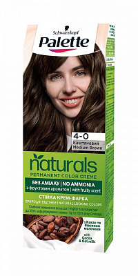 Краска для волос Palette Naturals Naturals 4-0 каштановый 110 мл