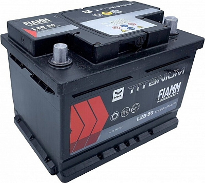 Аккумулятор автомобильный Fiamm 50Ah 480A 12V «+» справа (7905176)