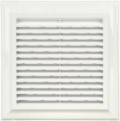 Решітка Blauberg Decor 180x180Bs пластик білий