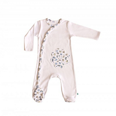 Человечек Lucky tots р.62 белый 1715 