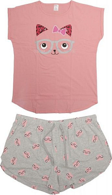 Костюм домашній жіночий La Nuit Home Cats р. M рожевий
