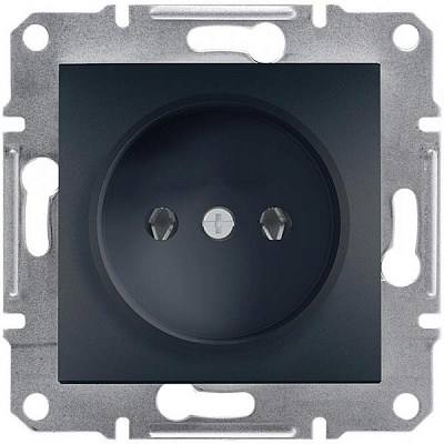 Розетка Asfora EPH3000171 антрацит