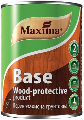 Грунтовка Maxima деревозащитная Base бесцветный 0,75 л