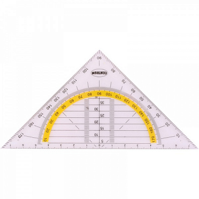 Треугольник-транспортир 15,5 см 81831 Centrum