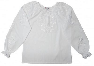 Вишиванка для дівчаток Едельвіка 233-20/09 біла р.128 білий