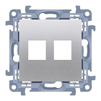 Розетка HDMI Simon 10 сріблястий CKP2.01/43