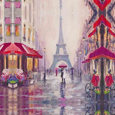 Репродукция Paris Street 50x50 см RozenfeldArt 