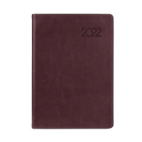 Дневник датированный бордовый Leo Planner Case A5 2022