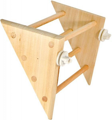 Годівниця дерев’яна Лорі трикутна 029/4