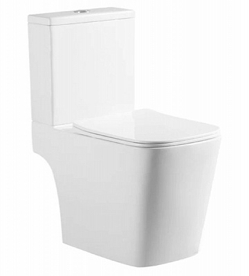 Унитаз-компакт ScandiSPA EDDA Rimless с сидением SLIM soft-close 3/6 л