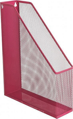 Лоток для бумаг 24.2х6.7х31.3 см розовый