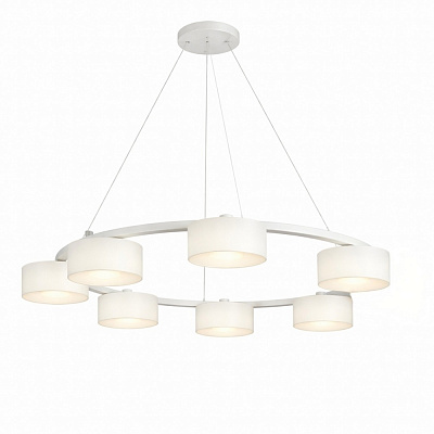 Люстра подвесная LIGHT SET DUSHA MS241-Y7 7x12 Вт GX53 белый/молочный