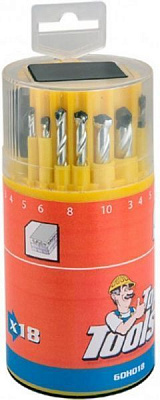 Набір свердел Top Tools 3-10 мм 18 шт. 60H018