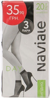 Носки NAVIALE 1000 DAY 20 den р. one size черный 