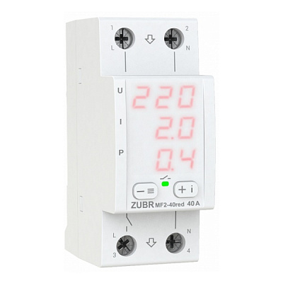 Реле напруги ZUBR MF2-40 red
