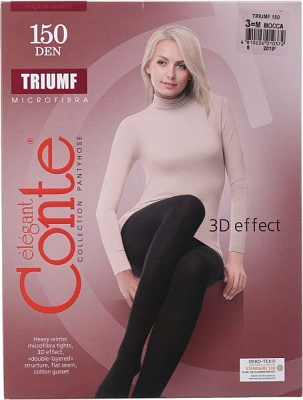 Колготки Conte Triumf 150 den microfibra р. 3 мокко 1 шт. 