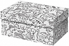 Коробка раскраска динозавр