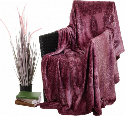 Плед Frannel Persis Ruby 200x220 см бордовый La Nuit 