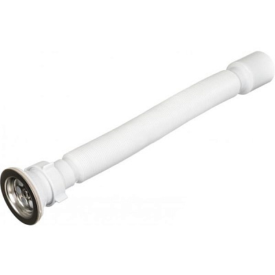 Сифон для умивальника Water House сітка, гнучка труба 40 * 50 GS-01