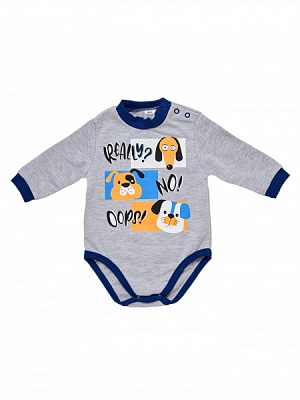 Боди для мальчика Smil 102757 р.86 серый меланж 102757 