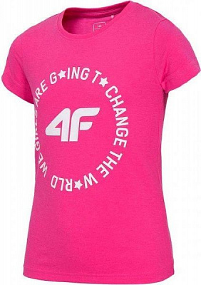 Футболка 4F HJL20-JTSD013 146 рожевий