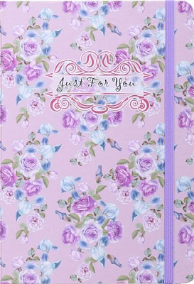 Книга для записей Just for you (violet roses) А5 80 листов