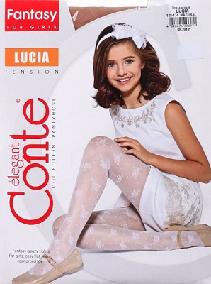 Колготки для дівчаток Conte-Kids ce lucia р.128-134 білий