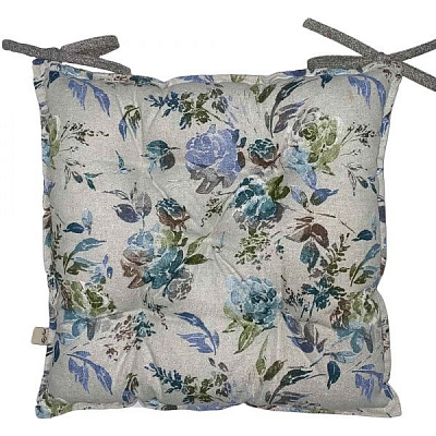 Подушка на стул ORO Роза голубая La Nuit