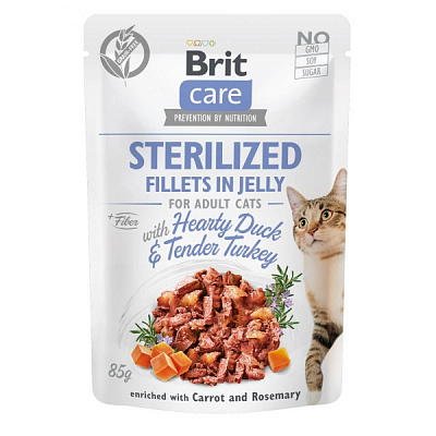 Корм для котів Brit Care Cat pouch з качкою та індичкою 85 г